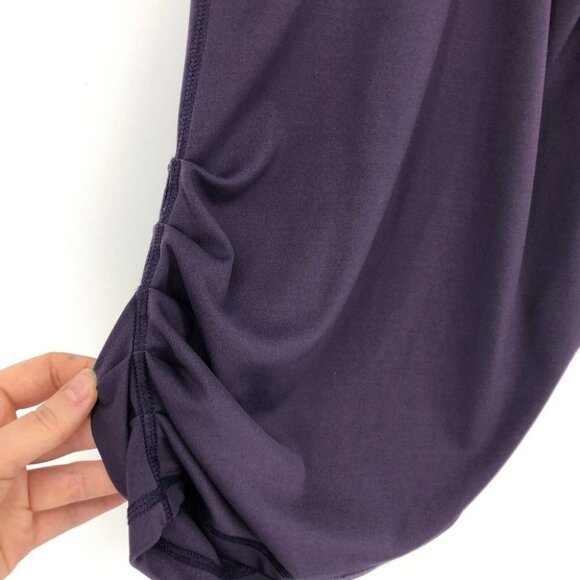 Karma plum purple ruched sides workout tank top small - Picture 3 of 12